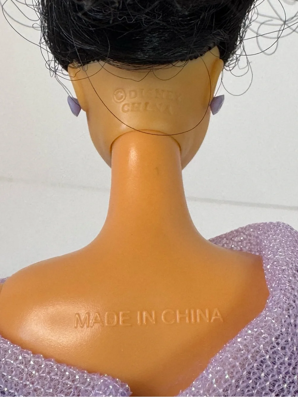Vintage Disney Store Princess Jasmine Doll Sparkly Purple Outfit
